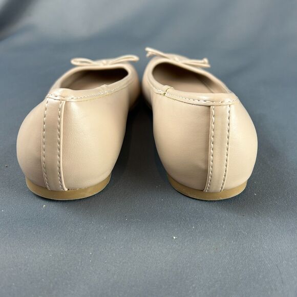 Calvin Klein Nude Beige Ballet Flats Bow Accent Size 9 NEW - Picture 13 of 14